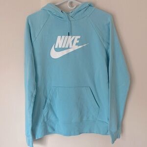 Nike aqua blue hoodie sweatshirt medium